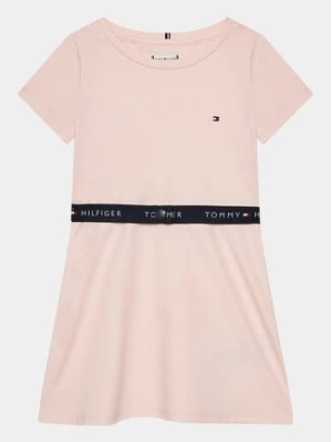 Zdjęcie produktu Tommy Hilfiger Sukienka codzienna Essential Skater KG0KG07776 D Różowy Regular Fit