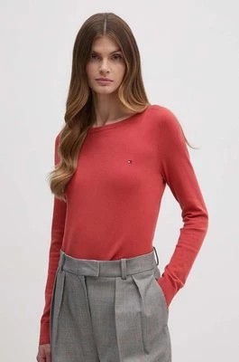 Zdjęcie produktu Tommy Hilfiger sweter damski kolor czerwony lekki WW0WW40099