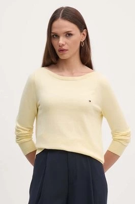Zdjęcie produktu Tommy Hilfiger sweter damski kolor żółty lekki WW0WW40099