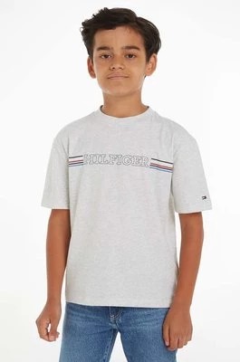 Zdjęcie produktu Tommy Hilfiger t-shirt bawełniany dziecięcy kolor szary