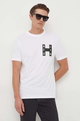 Zdjęcie produktu Tommy Hilfiger t-shirt bawełniany męski kolor biały z nadrukiem MW0MW33893