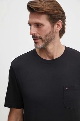 Zdjęcie produktu Tommy Hilfiger t-shirt bawełniany męski kolor czarny gładki MW0MW36220