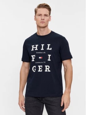 Zdjęcie produktu Tommy Hilfiger T-Shirt Box Flag Logo Tee MW0MW33690 Granatowy Regular Fit