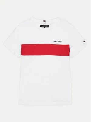 Zdjęcie produktu Tommy Hilfiger T-Shirt Colorblock Embroidery KB0KB09142 Biały Regular Fit
