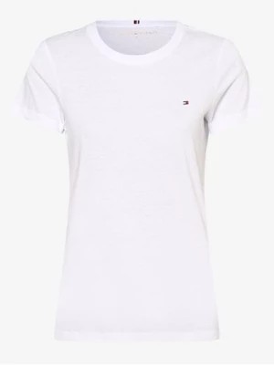 Zdjęcie produktu Tommy Hilfiger T-shirt damski Kobiety Bawełna biały jednolity,