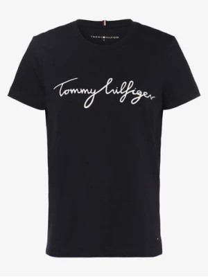 Zdjęcie produktu Tommy Hilfiger T-shirt damski Kobiety Dżersej niebieski nadruk,