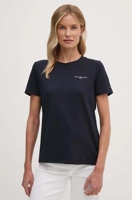 Zdjęcie produktu Tommy Hilfiger t-shirt damski kolor granatowy