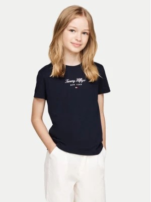 Zdjęcie produktu Tommy Hilfiger T-Shirt Foil KG0KG08178 D Granatowy Regular Fit