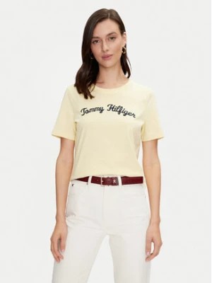 Zdjęcie produktu Tommy Hilfiger T-Shirt Script WW0WW42589 Żółty Regular Fit
