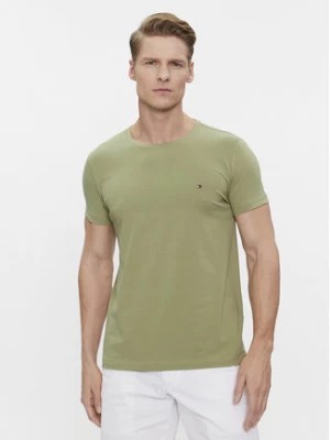 Zdjęcie produktu Tommy Hilfiger T-Shirt Stretch Slim Fit Tee MW0MW10800 Zielony Slim Fit