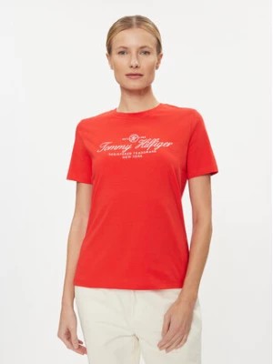 Zdjęcie produktu Tommy Hilfiger T-Shirt WW0WW40293 Czerwony Regular Fit