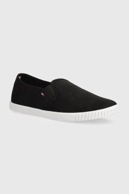 Zdjęcie produktu Tommy Hilfiger tenisówki CANVAS SLIP-ON SNEAKER damskie kolor czarny FW0FW07806