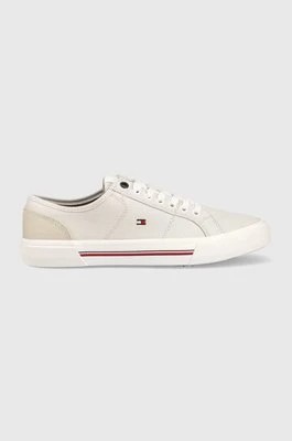 Zdjęcie produktu Tommy Hilfiger tenisówki CORE CORPORATE VULC CANVAS męskie kolor szary FM0FM04560