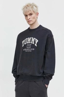 Zdjęcie produktu Tommy Jeans bluza bawełniana męska kolor szary melanżowa DM0DM18635