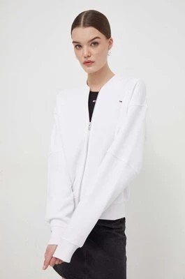 Zdjęcie produktu Tommy Jeans bluza damska kolor biały gładka DW0DW17957