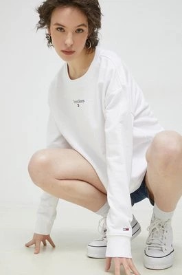 Zdjęcie produktu Tommy Jeans bluza damska kolor biały z nadrukiem