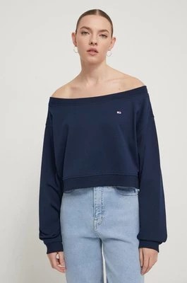 Zdjęcie produktu Tommy Jeans bluza damska kolor granatowy gładka DW0DW17956