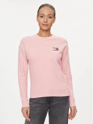 Zdjęcie produktu Tommy Jeans Bluza Graphic Flag DW0DW17328 Różowy Boxy Fit