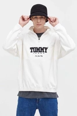 Zdjęcie produktu Tommy Jeans bluza męska kolor beżowy z aplikacją