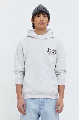 Zdjęcie produktu Tommy Jeans bluza męska kolor szary z kapturem z nadrukiem DM0DM18860