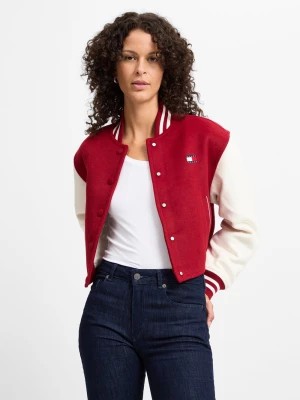 Zdjęcie produktu Tommy Jeans Bluzy Kobiety Sztuczne włókno czerwony wzorzysty,