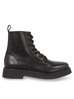 Zdjęcie produktu Tommy Jeans Botki Tjw Lace Up Flat Boot EN0EN02310 Czarny