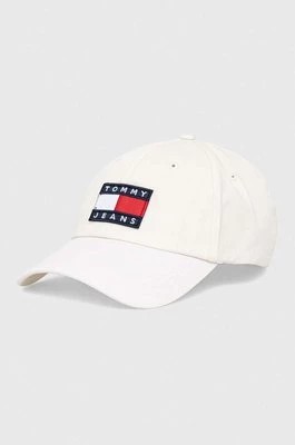 Zdjęcie produktu Tommy Jeans czapka kolor biały z aplikacją
