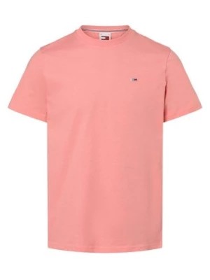 Zdjęcie produktu Tommy Jeans Koszulka męska Mężczyźni Bawełna wyrazisty róż|różowy jednolity,