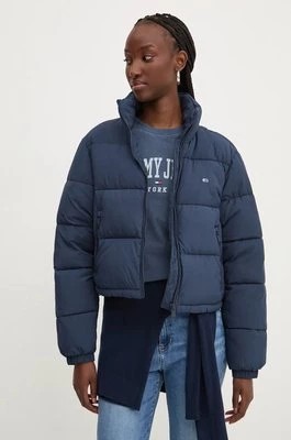 Zdjęcie produktu Tommy Jeans kurtka damska kolor granatowy zimowa oversize DW0DW18828