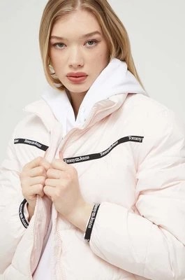 Zdjęcie produktu Tommy Jeans kurtka damska kolor różowy zimowa oversize