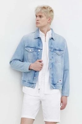 Zdjęcie produktu Tommy Jeans kurtka jeansowa męska kolor niebieski przejściowa DM0DM18778