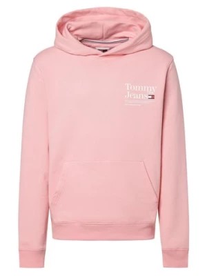 Zdjęcie produktu Tommy Jeans Męska bluza z kapturem Mężczyźni różowy|wyrazisty róż nadruk,