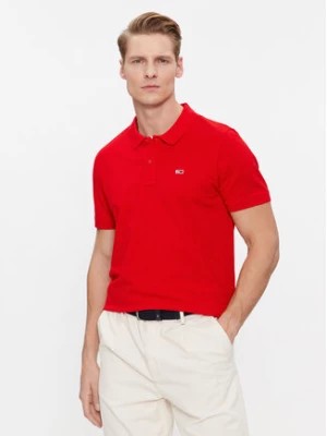 Zdjęcie produktu Tommy Jeans Polo DM0DM18312 Czerwony Slim Fit