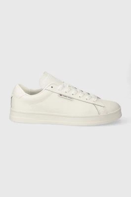 Zdjęcie produktu Tommy Jeans sneakersy skórzane TJM LEATHER LOW CUPSOLE kolor biały EM0EM01374