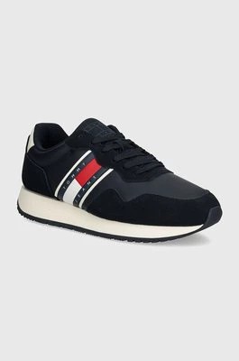 Zdjęcie produktu Tommy Jeans sneakersy skórzane TJM MODERN RUNNER kolor granatowy EM0EM01316