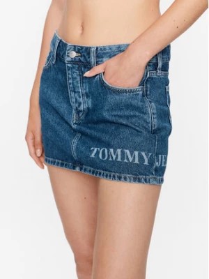 Zdjęcie produktu Tommy Jeans Spódnica jeansowa Micro DW0DW14834 Granatowy Regular Fit