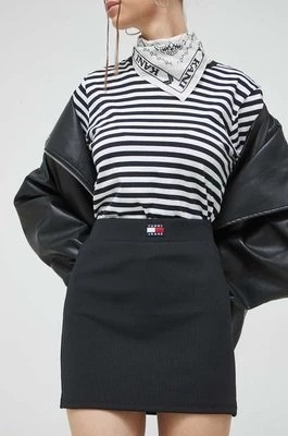 Zdjęcie produktu Tommy Jeans spódnica kolor czarny mini prosta