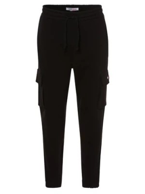 Zdjęcie produktu Tommy Jeans Spodnie dresowe Mężczyźni Materiał dresowy czarny jednolity,