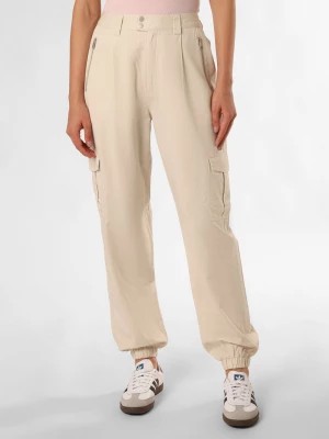 Zdjęcie produktu Tommy Jeans Spodnie Kobiety Bawełna beżowy|szary jednolity,