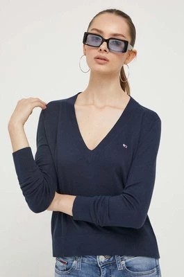 Zdjęcie produktu Tommy Jeans sweter damski kolor granatowy lekki