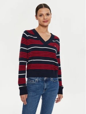 Zdjęcie produktu Tommy Jeans Sweter DW0DW18652 Granatowy Relaxed Fit