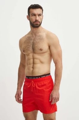 Zdjęcie produktu Tommy Jeans szorty kąpielowe kolor czerwony UM0UM03141