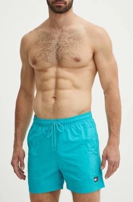 Zdjęcie produktu Tommy Jeans szorty kąpielowe kolor turkusowy UM0UM03147