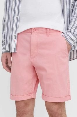 Zdjęcie produktu Tommy Jeans szorty męskie kolor różowy DM0DM18812