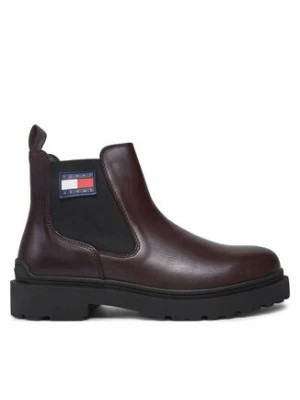 Zdjęcie produktu Tommy Jeans Sztyblety Tjm Leather Chelsea Boot EM0EM01448 Brązowy