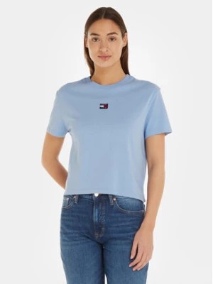 Zdjęcie produktu Tommy Jeans T-Shirt Badge DW0DW15640 Błękitny Classic Fit