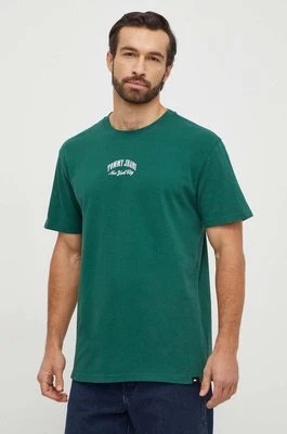 Zdjęcie produktu Tommy Jeans t-shirt bawełniany męski kolor zielony z aplikacją DM0DM18275