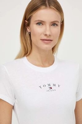 Zdjęcie produktu Tommy Jeans t-shirt damski kolor biały DW0DW18140