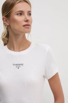 Zdjęcie produktu Tommy Jeans t-shirt damski kolor biały DW0DW18397