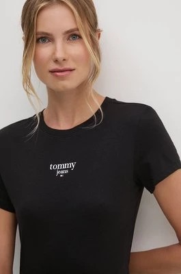 Zdjęcie produktu Tommy Jeans t-shirt damski kolor czarny DW0DW18397